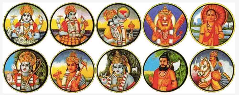 Dashavatara - 10 Avatars of Lord Vishnu